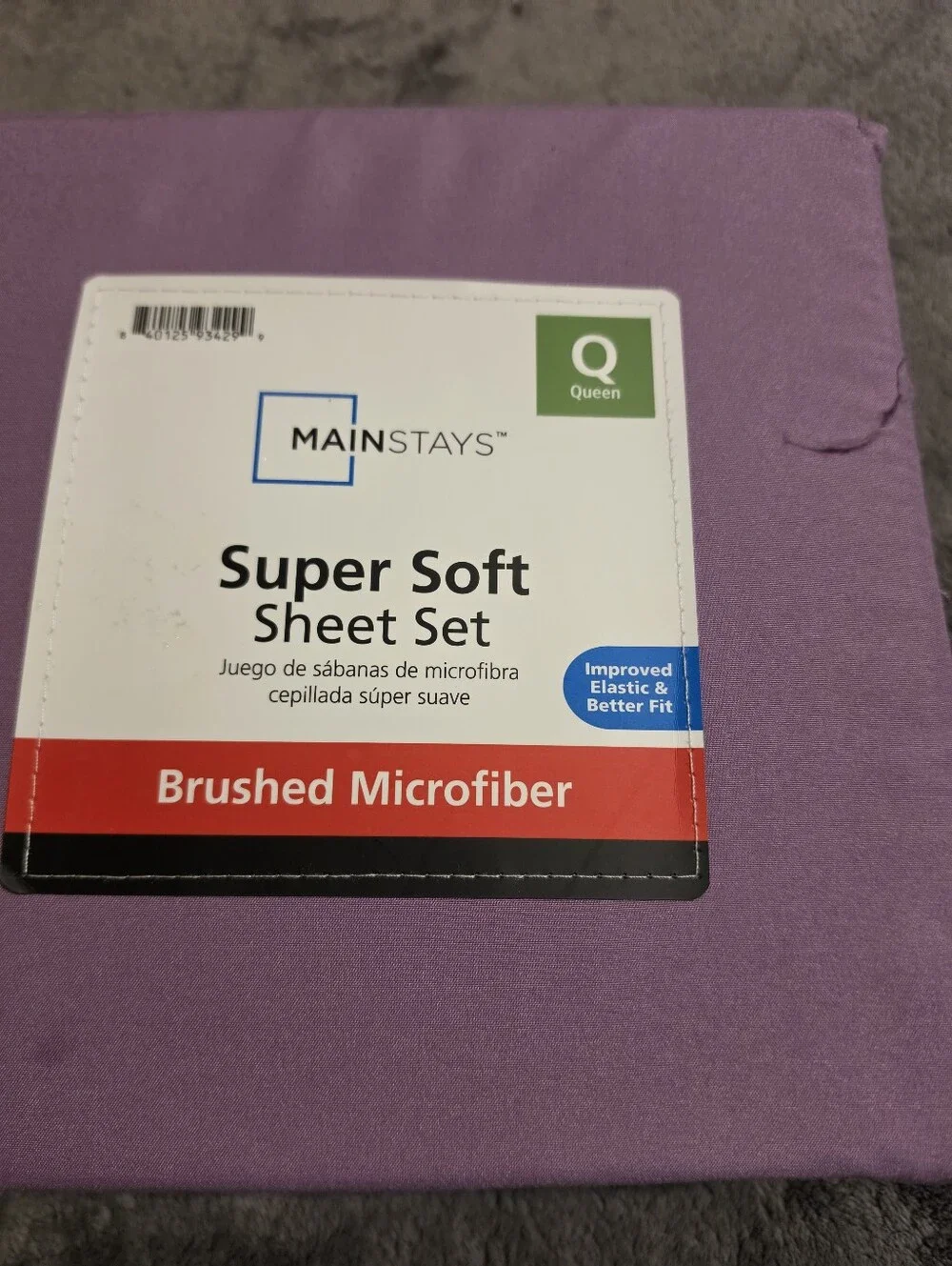 Mainstays Super Soft Brushed Microfiber Bed Sheet Set